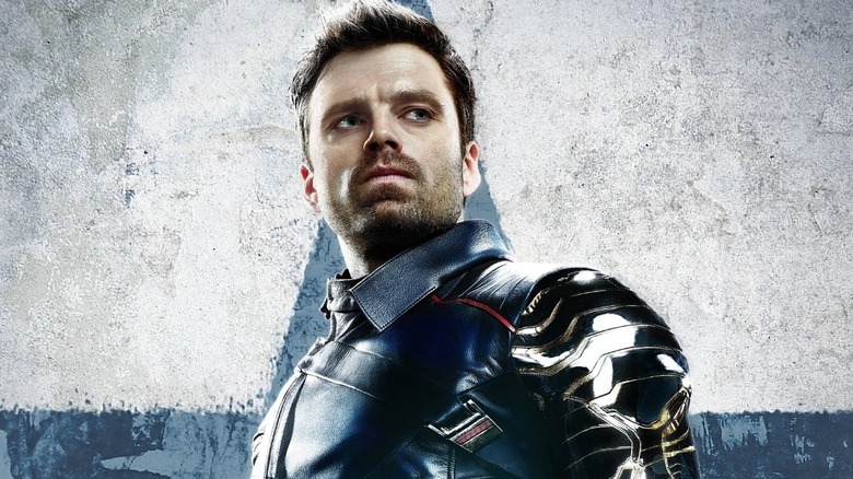 Bucky Barnes on Falcon and the Winter Soldier poster