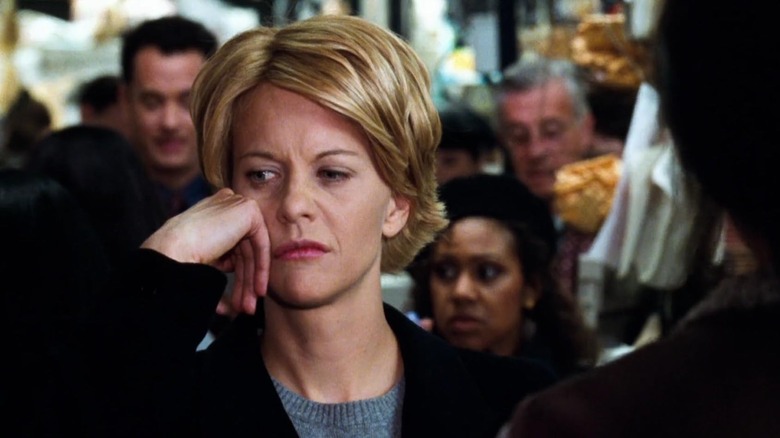 Kathleen Kelly looking disgruntled in You've Got Mail