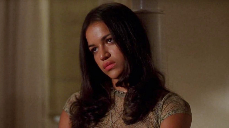 Letty Ortiz looking unimpressed in The Fast and the Furious