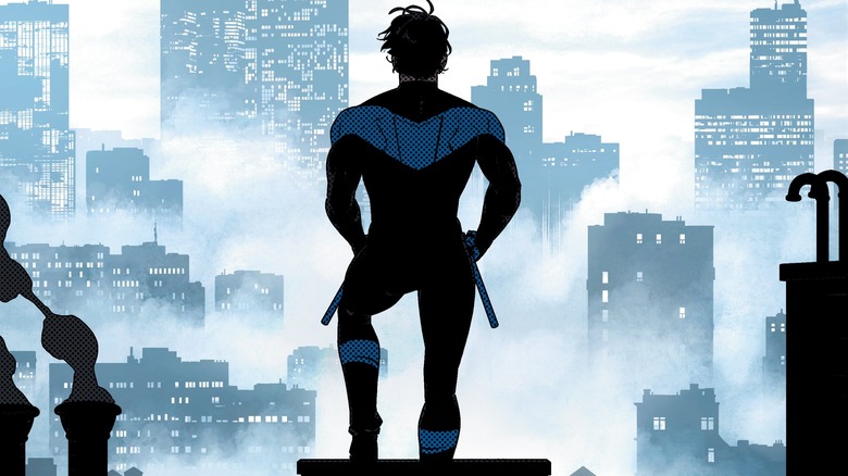 Nightwing looking at Bludhaven