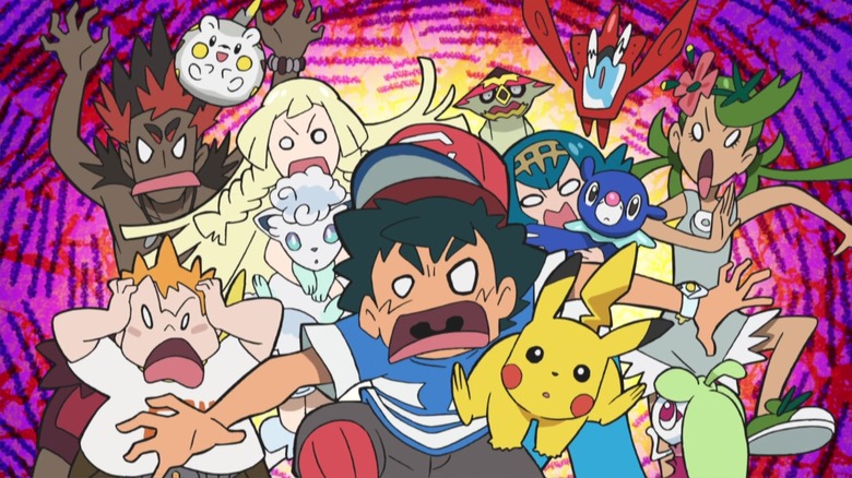 Ash and friends in Pokémon: Sun and Moon