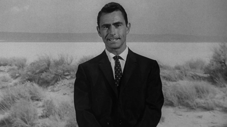 Rod Serling introducing The Twilight Zone