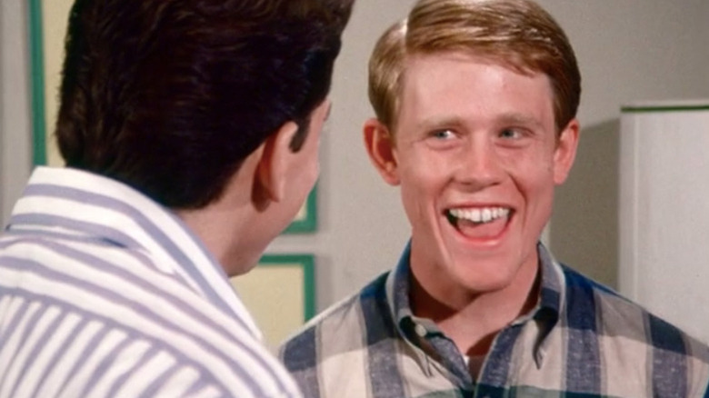 Ron Howard cracks with a huge smile like Richie Cunning on Happy Days