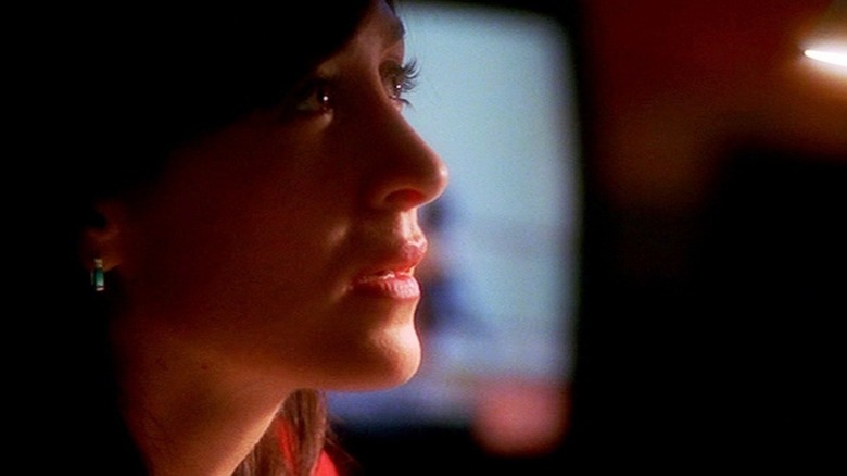 Kate Todd Sasha Alexander looks anxious at NCIS