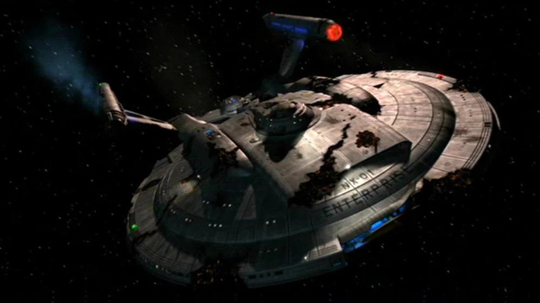 Star Trek Enterprise NX-01 starship damaged season 3 Xindi battle