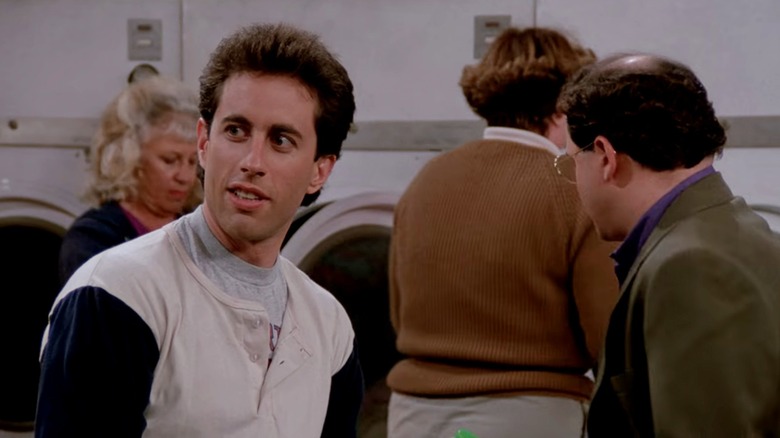 Seinfeld, Jerry and George at the laundromat