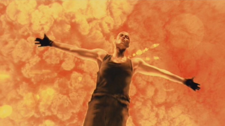 Ripley falling into a burning furnace in "Alien 3"