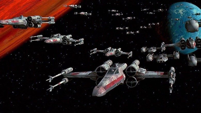 Star Wars X-wing fighters