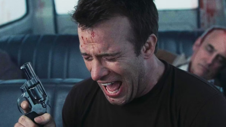 Thomas Jane crying in The Mist
