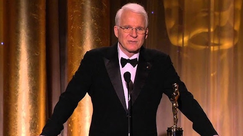 Steve Martin receives an honorary Oscar in 2013