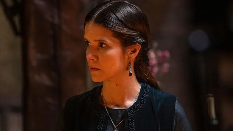 Sonya Cassidy's Eagdifu looking serious on The Last Kingdom