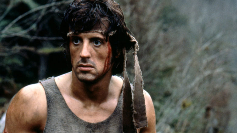 Sylvester Stallone Rambo staring