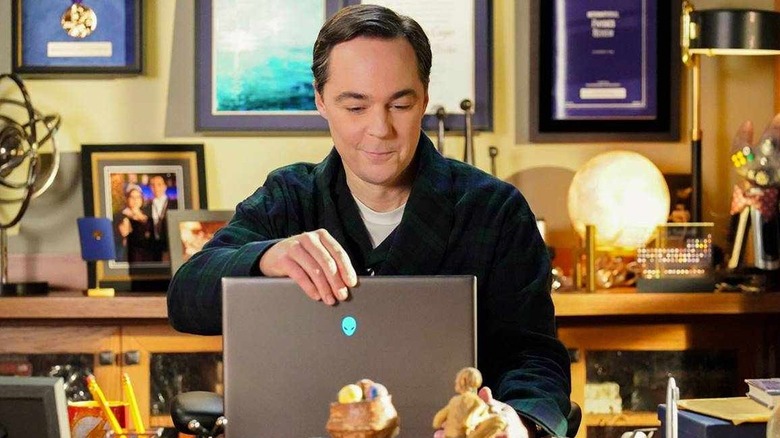 Jim Parsons as old Sheldon in the Young Sheldon series finale