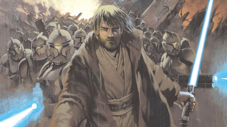 Star Wars Republic cover Obi-Wan Kenobi leading clones