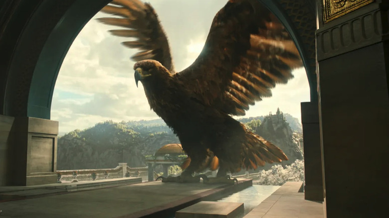 Eagle lands in Númenor