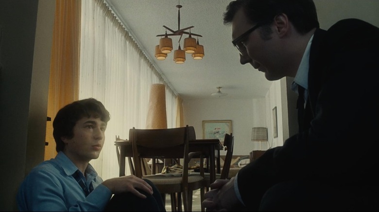 Gabriel LaBelle and Paul Dano in The Fabelmans