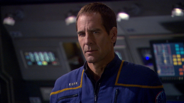 Captain Archer on the Enterprise in Star Trek: Enterprise.