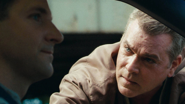 Liotta's crooked cop character and Bradley Cooper's straight-laced rookie clash in "The Place Beyond the Pines"