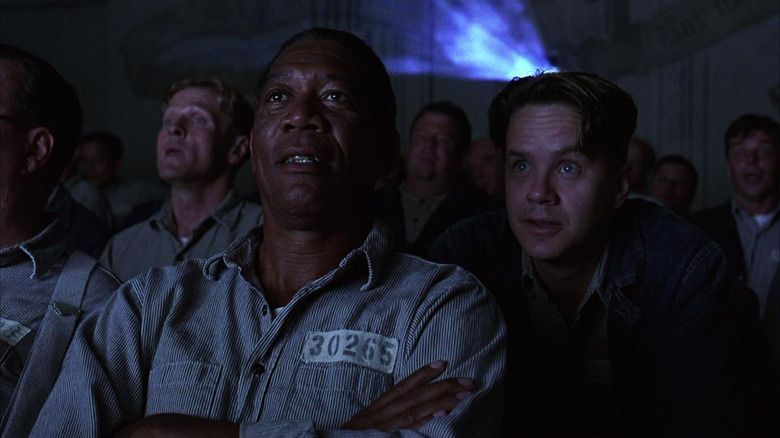 Morgan Freeman and Tim Robbins in The Shawshank Redemption