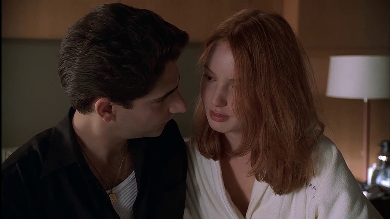Michael Imperioli as Christopher Moltisanti and Alicia Witt as Amy Safir in The Sopranos episode D-Girl