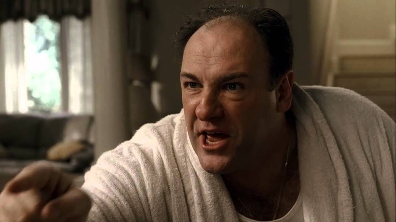 James Gandolfini as Tony Soprano in The Sopranos episode Chasing It