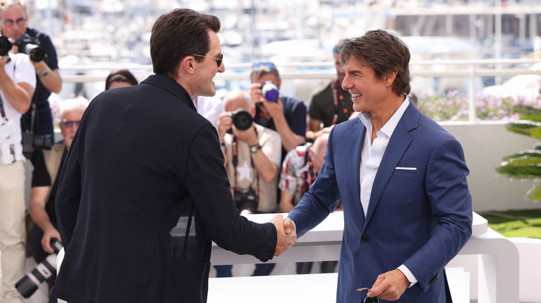 Joseph Kosinski and Tom Cruise at the Cannes Film Festival