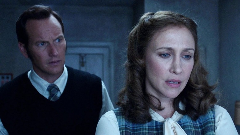 Patrick Wilson and Vera Farmiga as Ed and Lorraine Warren