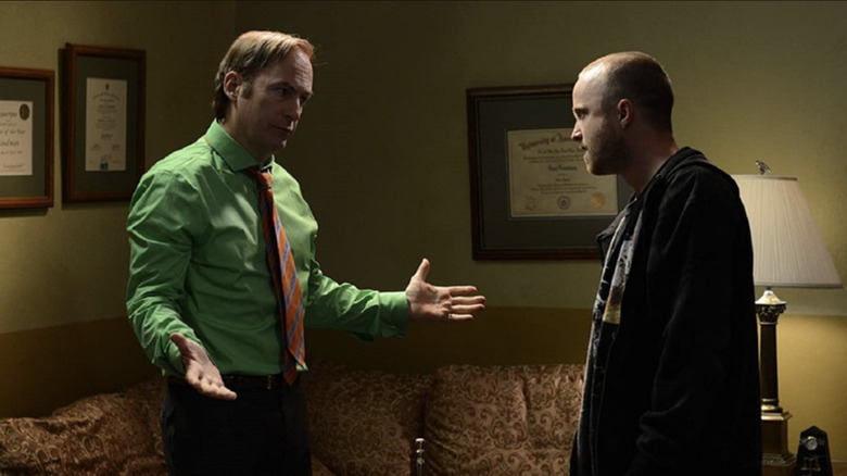 Bob Odenkirk and Aaron Paul in Breaking Bad