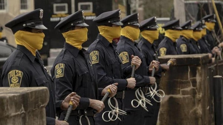 Masked cops in Watchmen