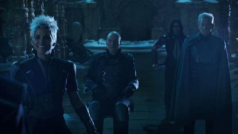 Storm, Professor X, and Magneto visit Ice Man in X-Men: Days of Future Past