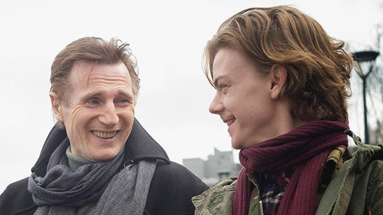 Liam Neeson and Thomas Sangster