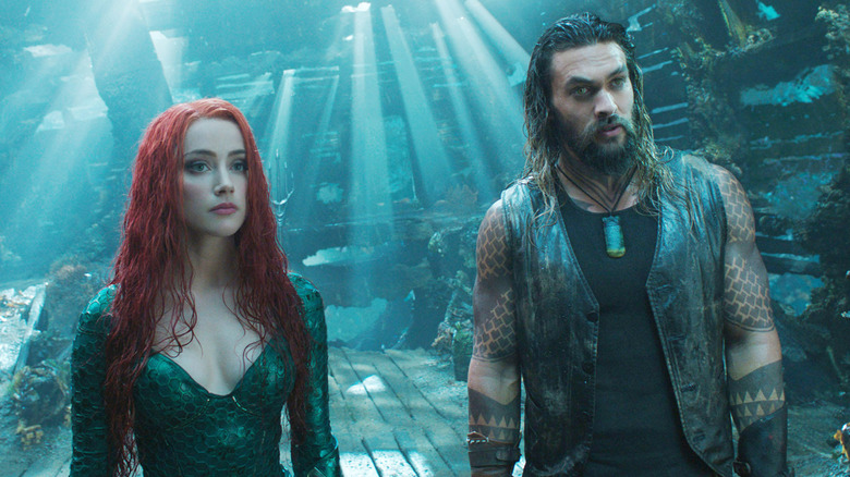 Amber Heard and Jason Momoa in Aquaman