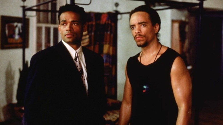 Ice-T and Mario Van Peebles in New Jack City