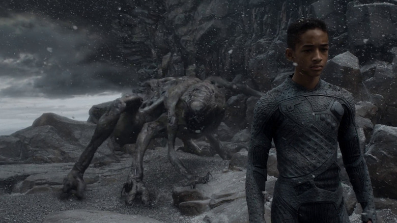 Jaden Smith in an alien skirmish