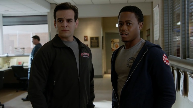 Alberto Rosende's Gallo and Daniel Kyri's Ritter look apprehensive in Chicago Fire