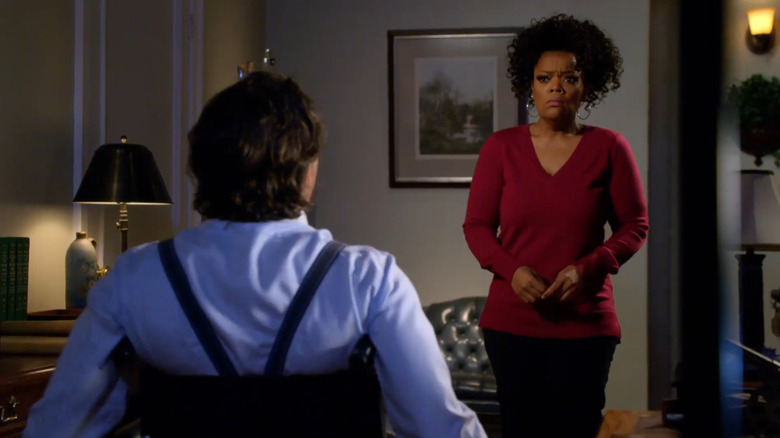 Community, Shirley talking to her brilliant yet troubled southern detective boss