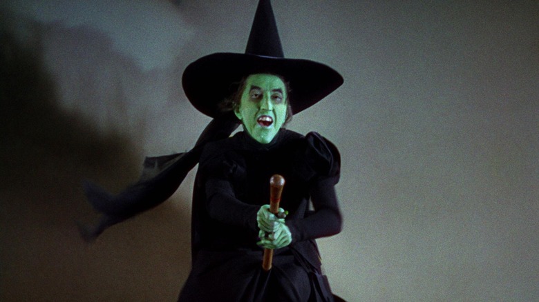 The Wicked Witch on her broomstick