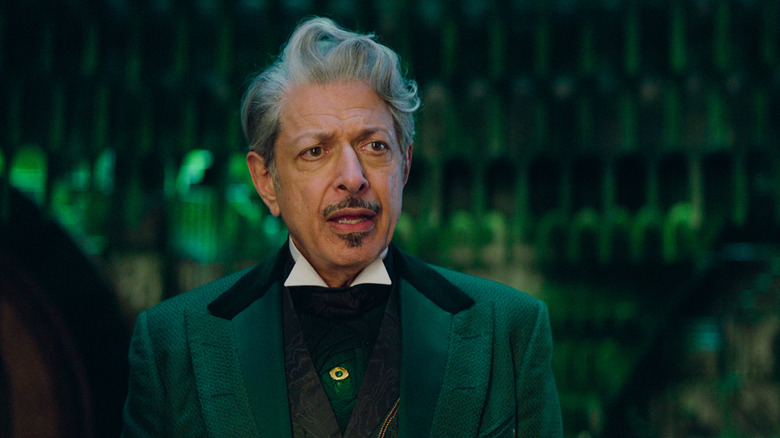 The Wizard of Oz looking very Jeff Goldblum-ish in Wicked