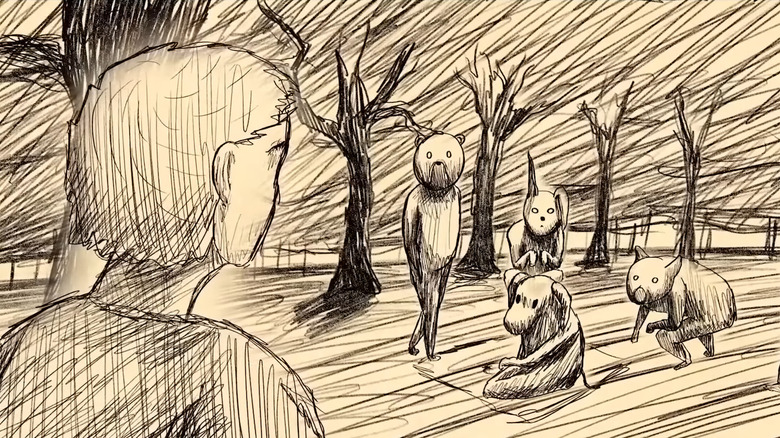 Christopher Robin storybook sketch