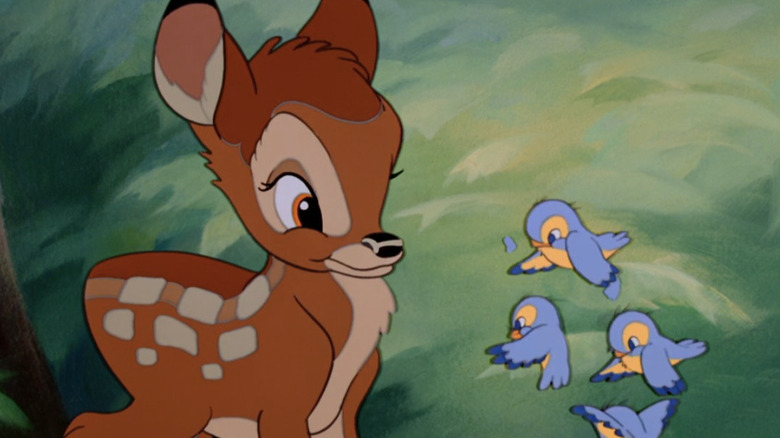 Bambi with birds