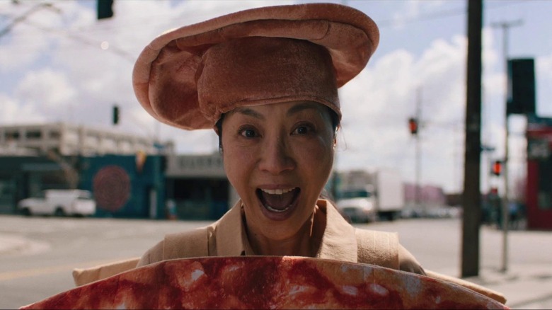 Michelle Yeoh yelling in Everything Everywhere All At Once