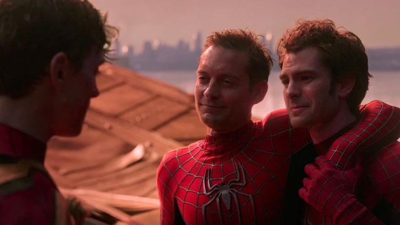 Tobey Maguire and Andrew Garfield in Spider-Man: No Way Home