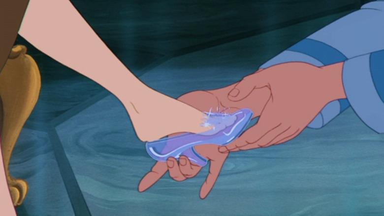 The glass slipper from Cinderella