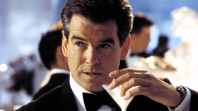 Pierce Brosnan as James Bond sipping a martini in Die Another Day