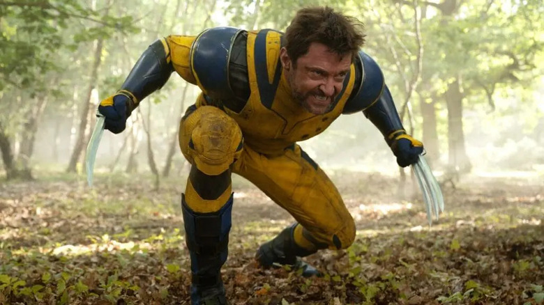 Hugh Jackman nei panni di Wolverine Deadpool e artigli di adamantio di Wolverine