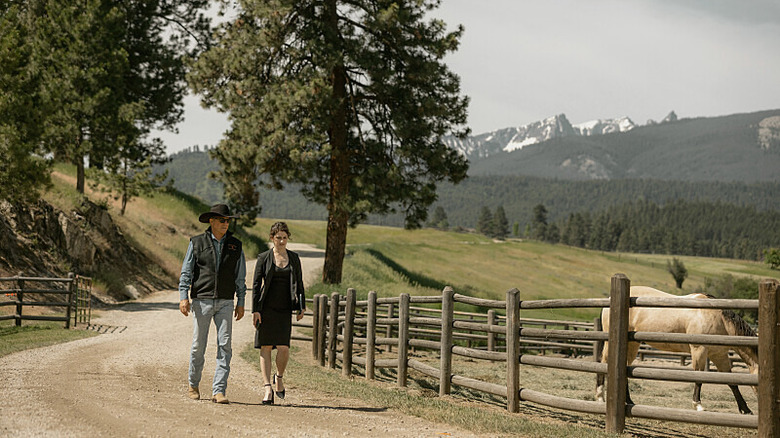 John Dutton dando um passeio em Yellowstone