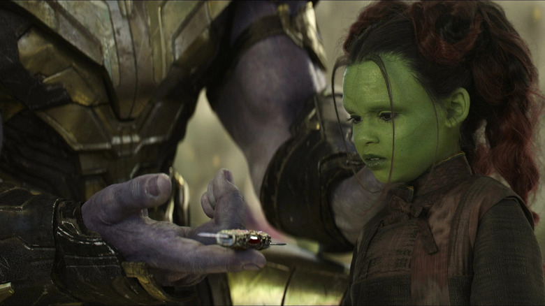 Ariana Greenblatt as young Gamora in Avengers: Infinity War