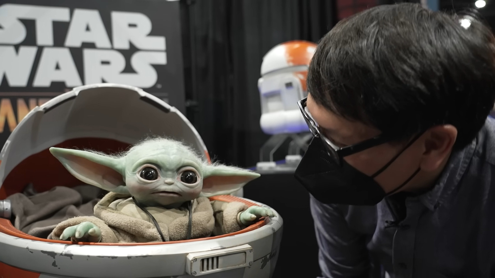 Real Baby Yoda Animatronic Puppet! THE COOLEST THING AT COMIC-CON 2022! 