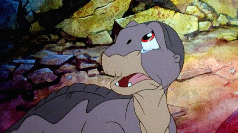 Littlefoot crying in The Land Before Time