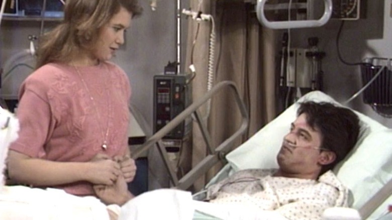 Tracey Gold and Matthew Perry in Growing Pains